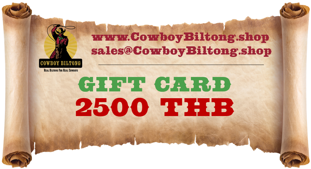 Cowboy Biltong Gift Card - THB 2,500
