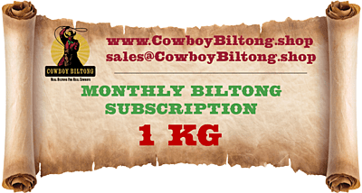 Monthly Biltong Subscription - 1kg Delivered to Your Door Every Month