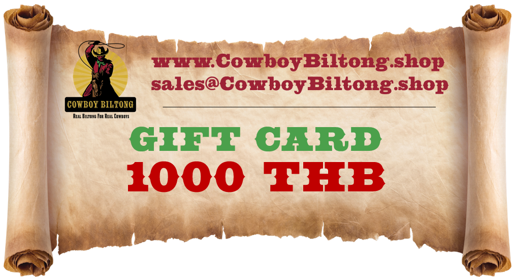 Cowboy Biltong Gift Card - THB 1,000