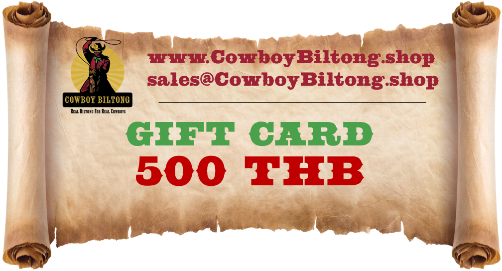 Cowboy Biltong Gift Card - THB 500