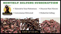 Monthly Biltong Subscription - 100g Delivered to Your Door Every Month