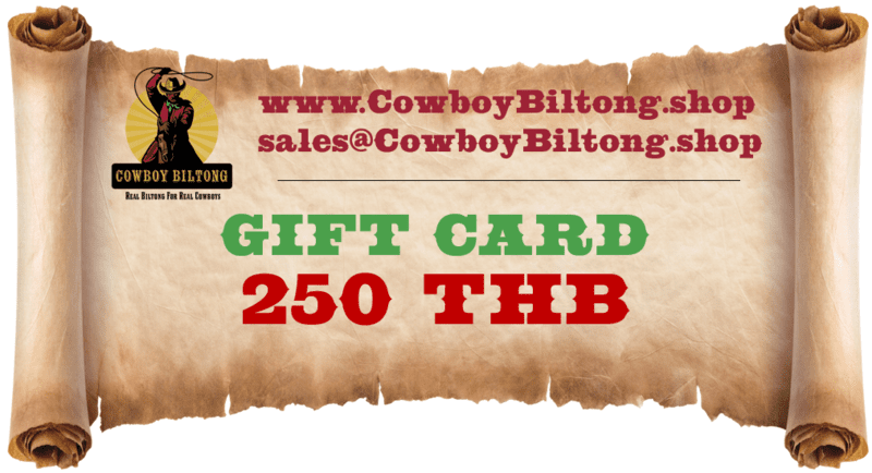 Cowboy Biltong Gift Card - THB 250